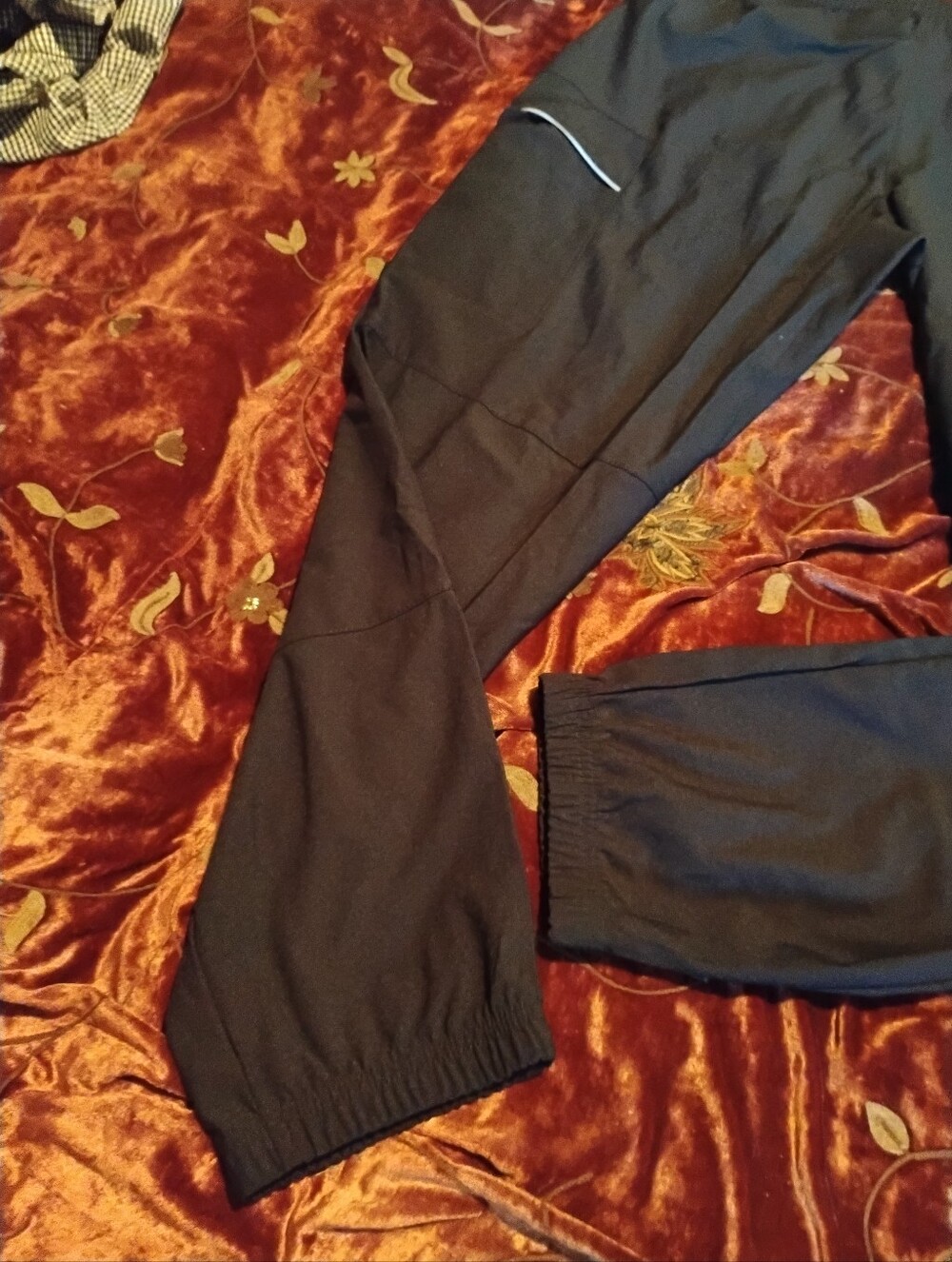 Quiksilver Men’s Black Track Pants - Size Large/Grand - NWOT Reflective Details - Picture 2 of 11